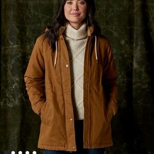 BRAND NEW: The Normal Brand Betsie Canvas Coat, Size XS in Maple Glaze